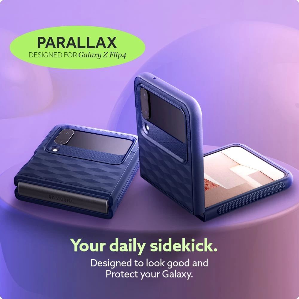 Samsung Galaxy Z Flip 4 5G suojakuori sininen CASEOLOGY Parallax