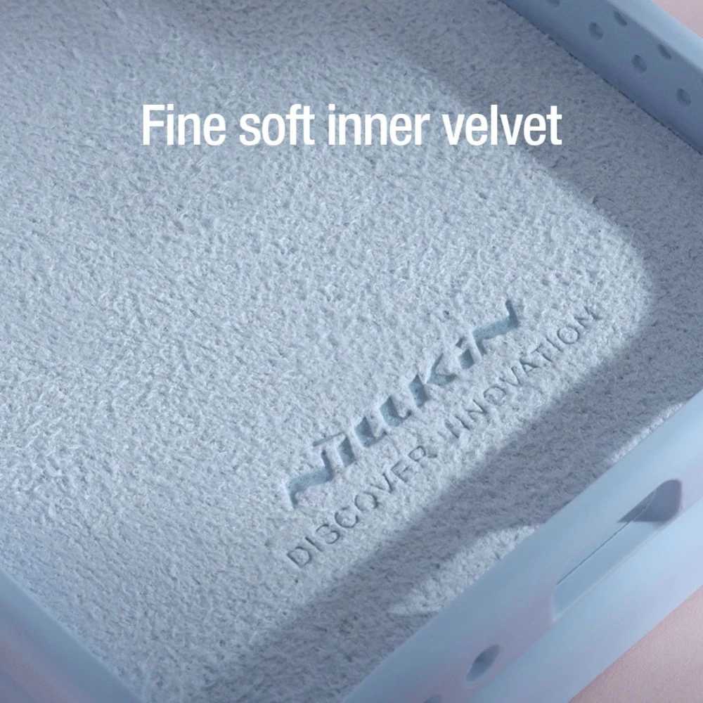 Samsung Galaxy Z  чехол синий Nillkin CamShield Silky Silicon Flip 4 5G