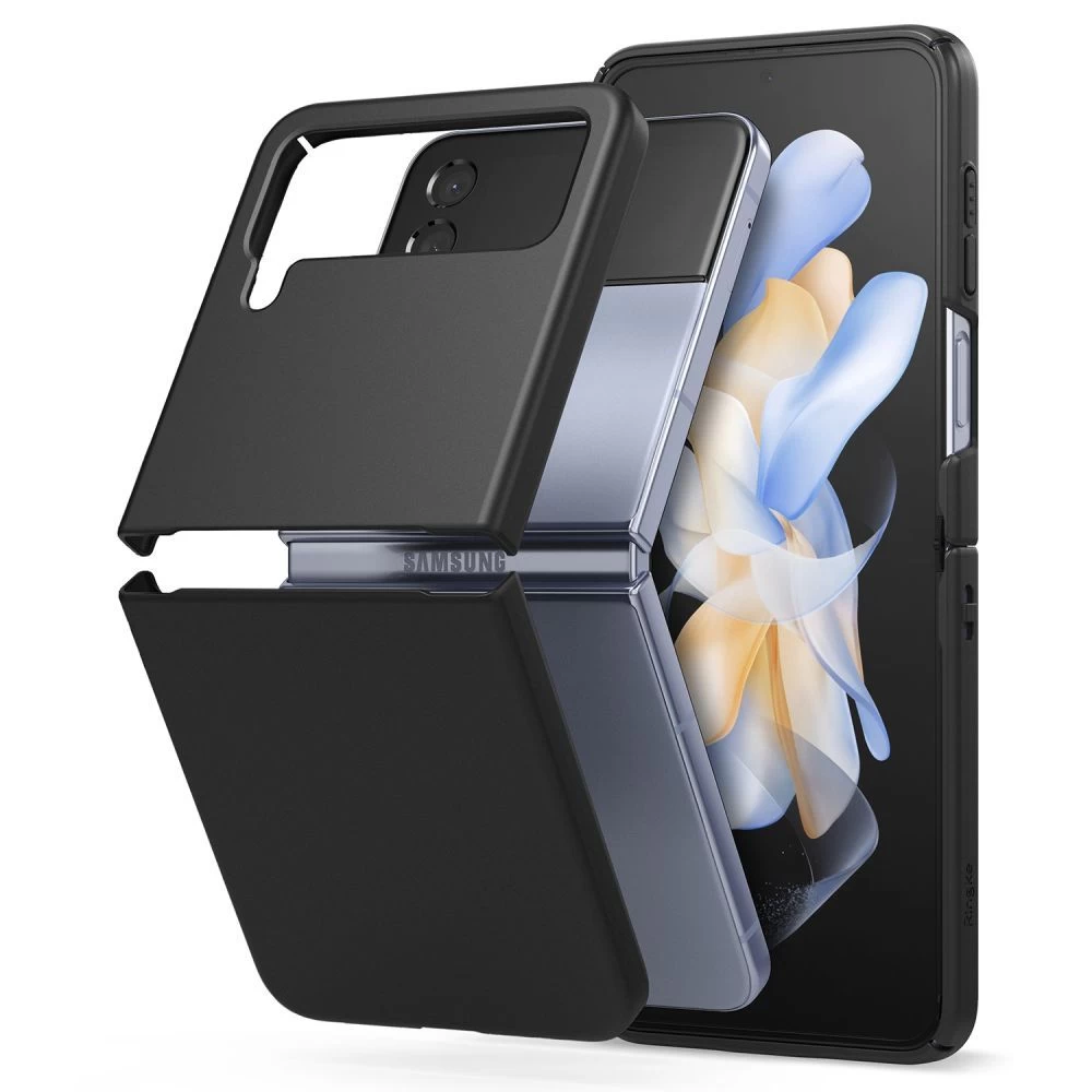 Samsung Galaxy Z Flip 4 5G suojakuori musta RINGKE Slim