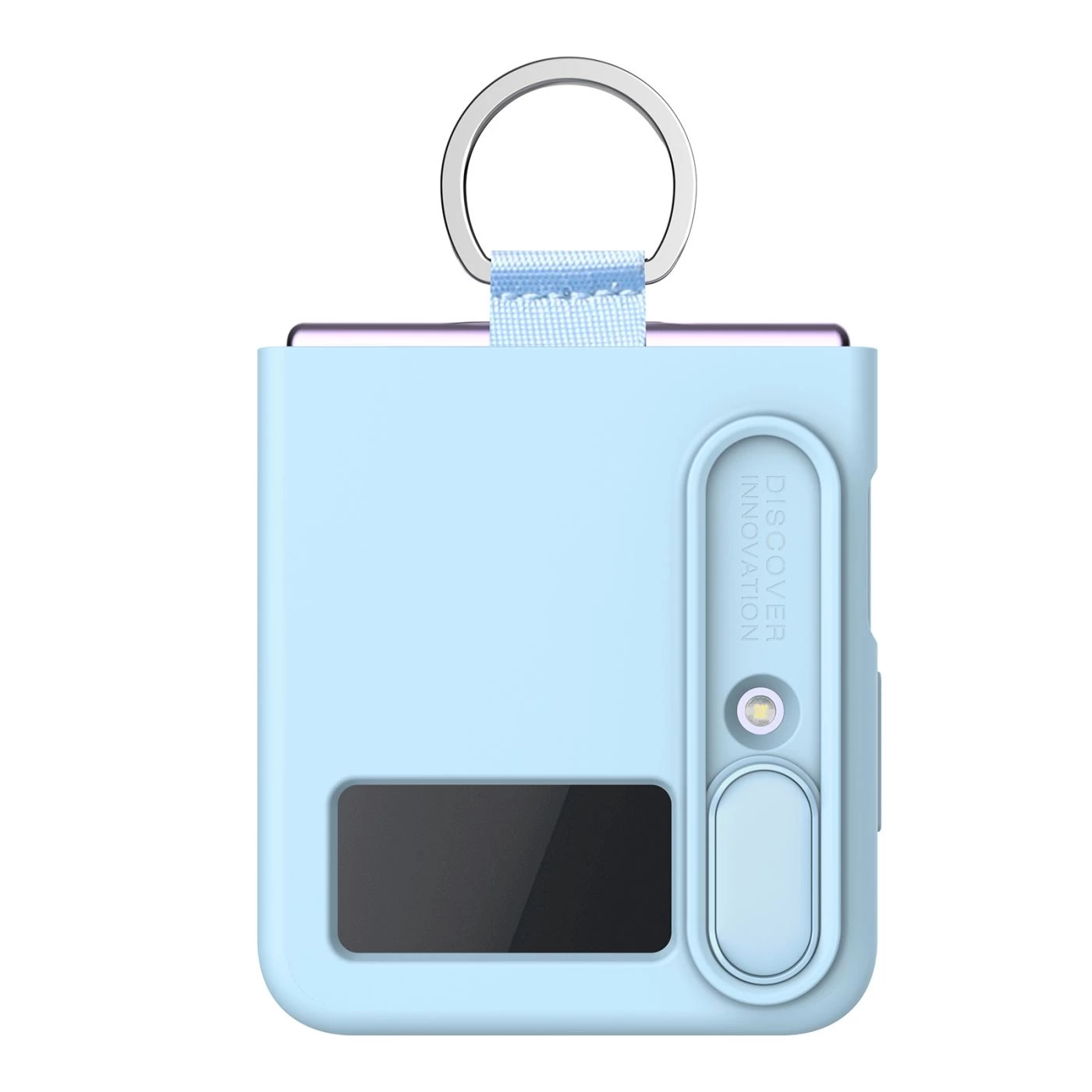 Samsung Galaxy Z чехол синий Nillkin CamShield Silky Silicon Flip 4 5G