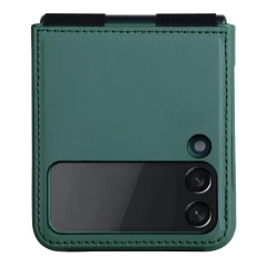 Samsung Galaxy Z Flip 4 5G case green Nillkin Qin Leather (Vegan Leather)