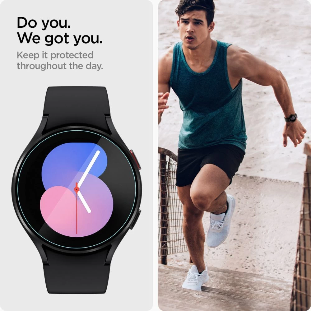 Samsung Galaxy Watch 5 aizsargstikls  SPIGEN Glas.TR EZ-FIT (40mm) 2-pack
