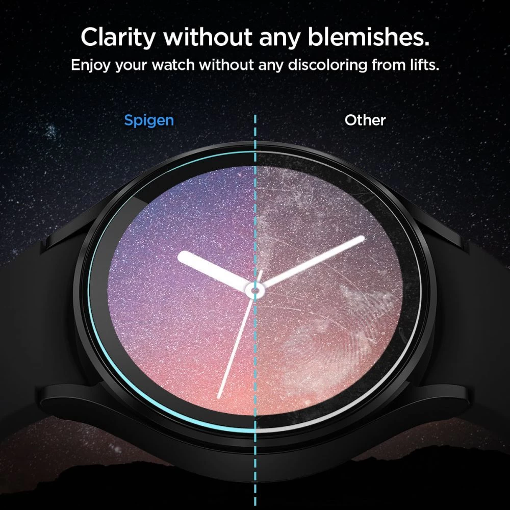 Samsung Galaxy Watch 5 Pro apsauginis stiklas  SPIGEN Glas.TR EZ-FIT (45mm) 2-pack
