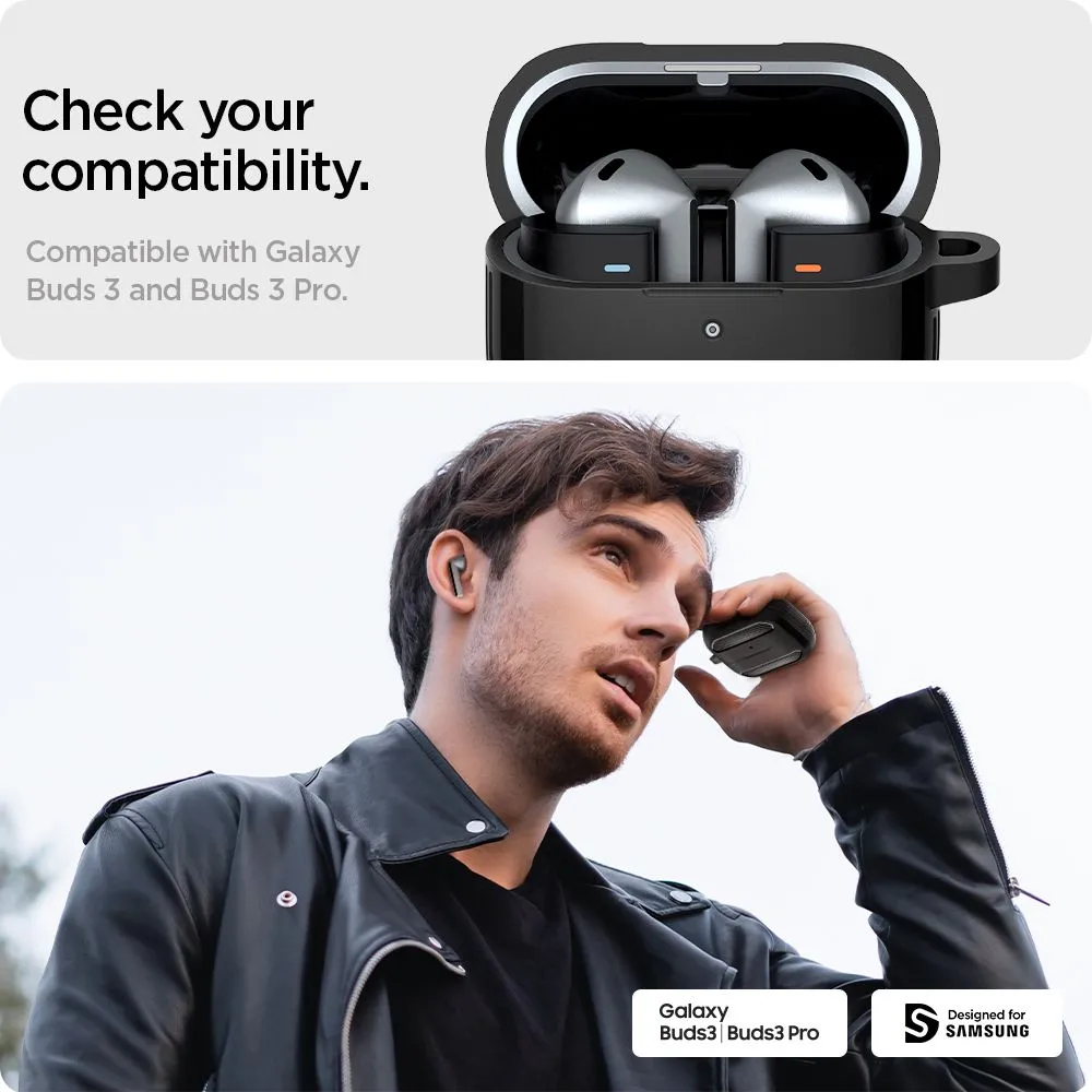 Samsung Galaxy Buds phone case black SPIGEN RUGGED ARMOR 3 / PRO