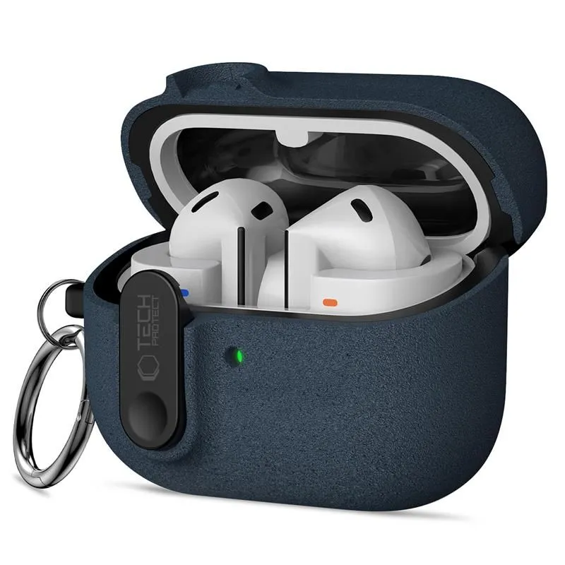 Samsung Galaxy Buds suojakuori, suojakotelo sininen TECH-PROTECT SLIM HOOK 3 / FE Pro