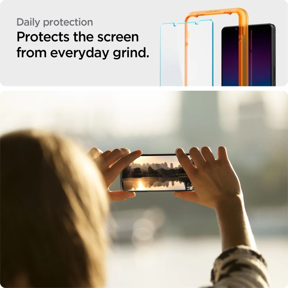 Sony Xperia 1 IV защитное стекло  SPIGEN ALM GLAS.TR SLIM (2-pack)