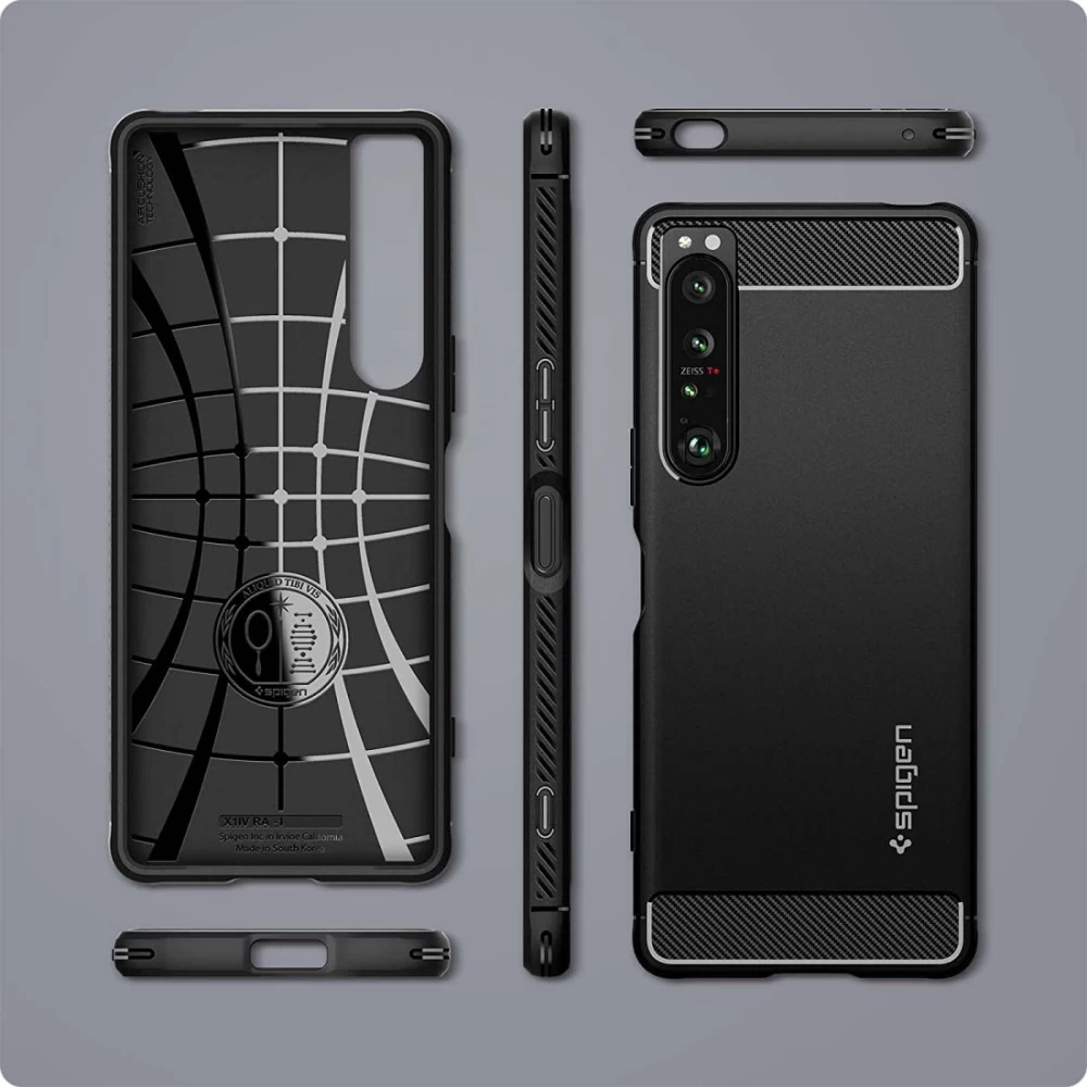 Sony Xperia 1 IV case black SPIGEN Rugged Armor