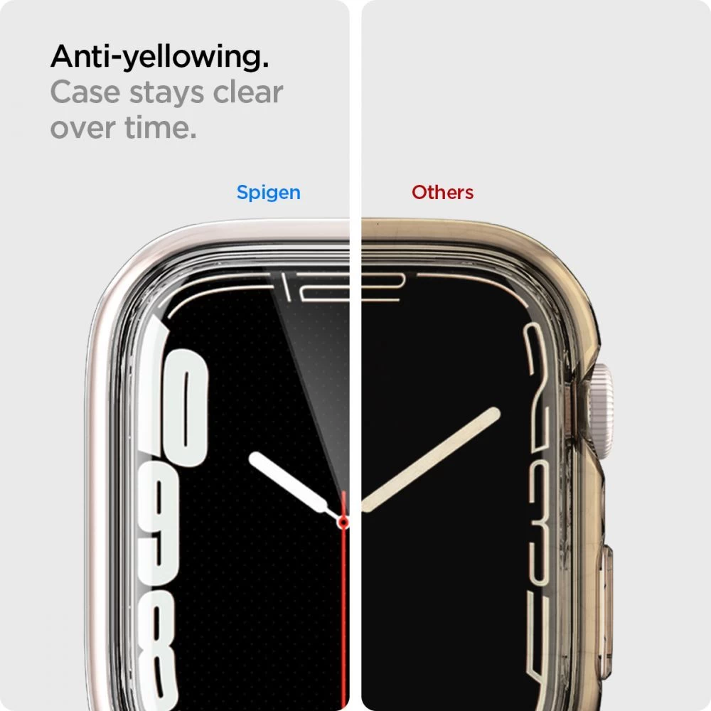 Apple Watch 7 phone case transparent SPIGEN ULTRA HYBRID (45mm)