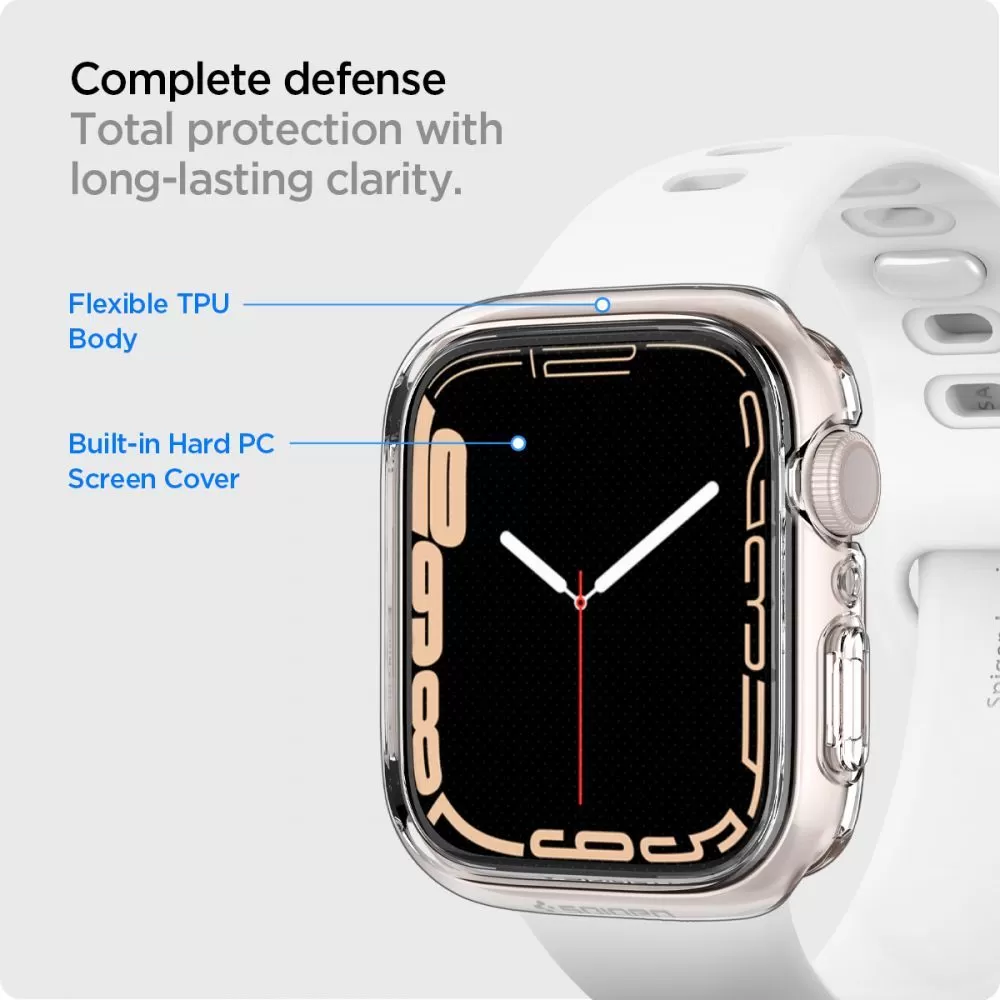 Apple Watch 7 phone case transparent SPIGEN ULTRA HYBRID (45 MM)