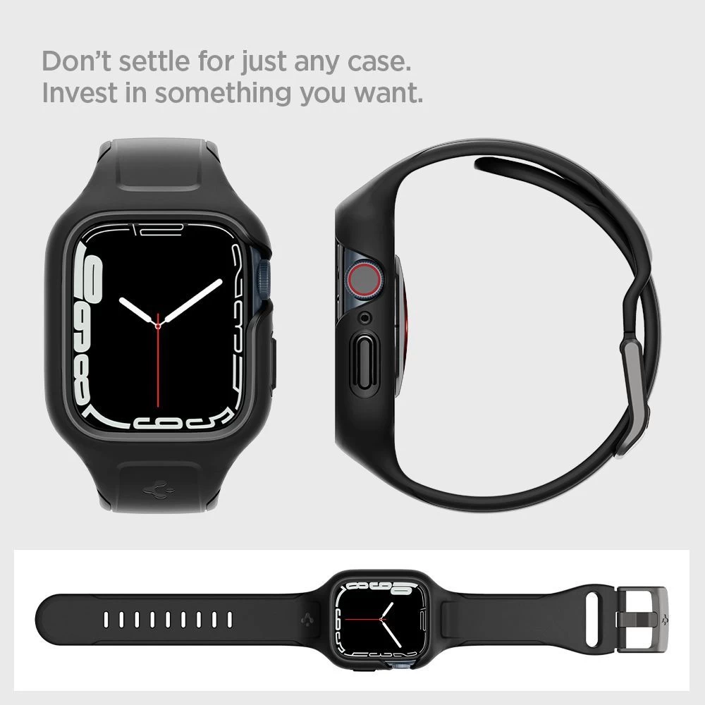 Apple Watch 7 band black SPIGEN LIQUID AIR (45 mm)