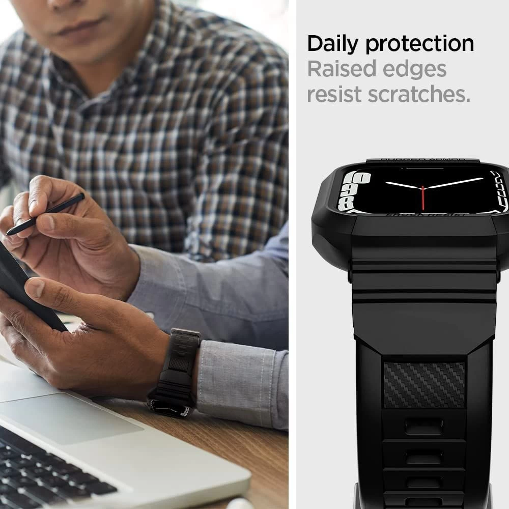 Apple Watch 7 band black SPIGEN RUGGED ARMOR ”PRO” (44/45mm)