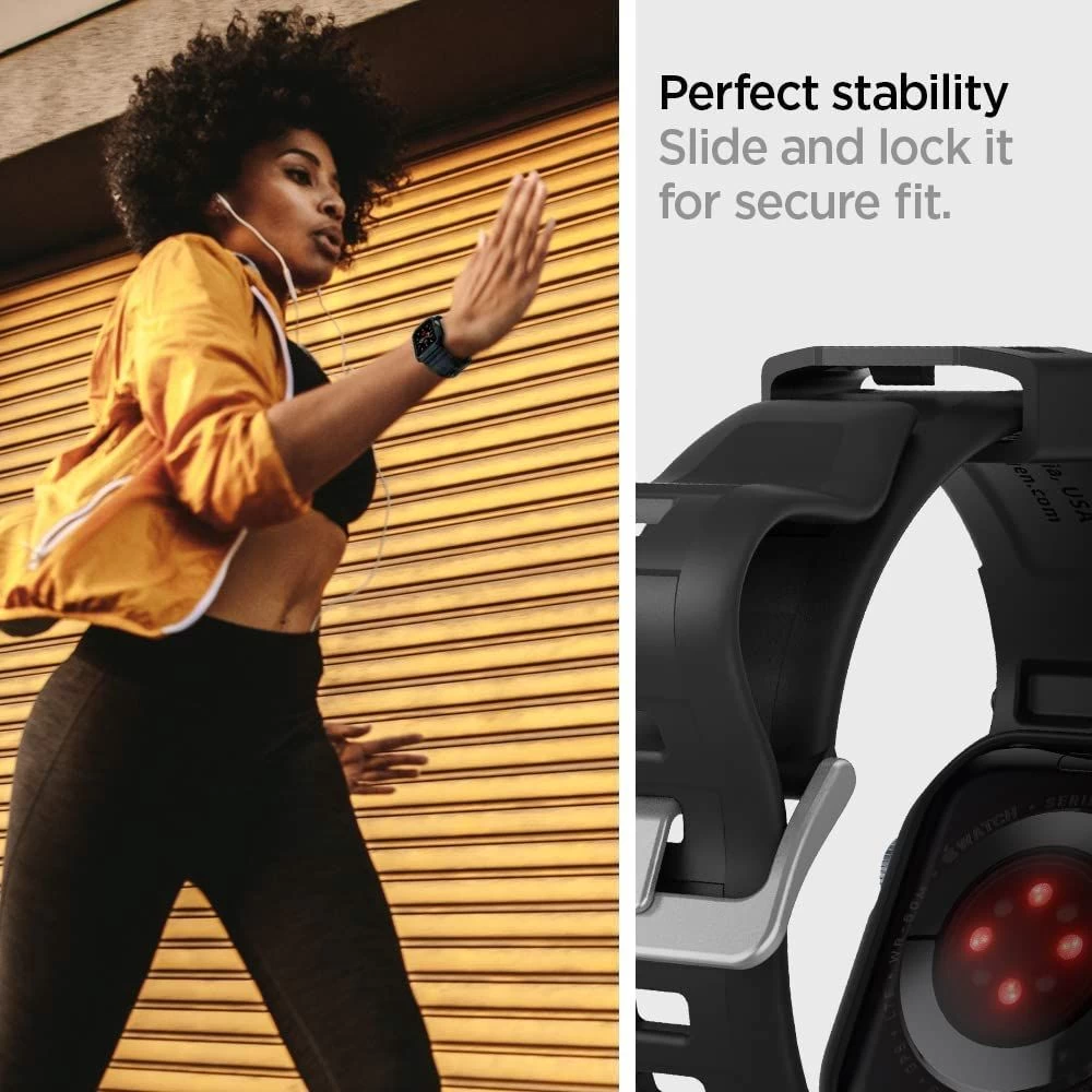 Apple Watch 7 band black SPIGEN RUGGED ARMOR ”PRO” (44/45mm)