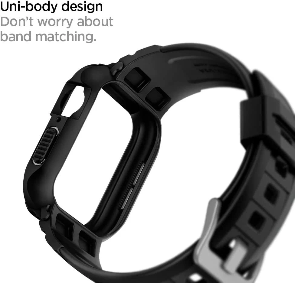 Apple Watch 7 band black SPIGEN RUGGED ARMOR ”PRO” (44/45mm)