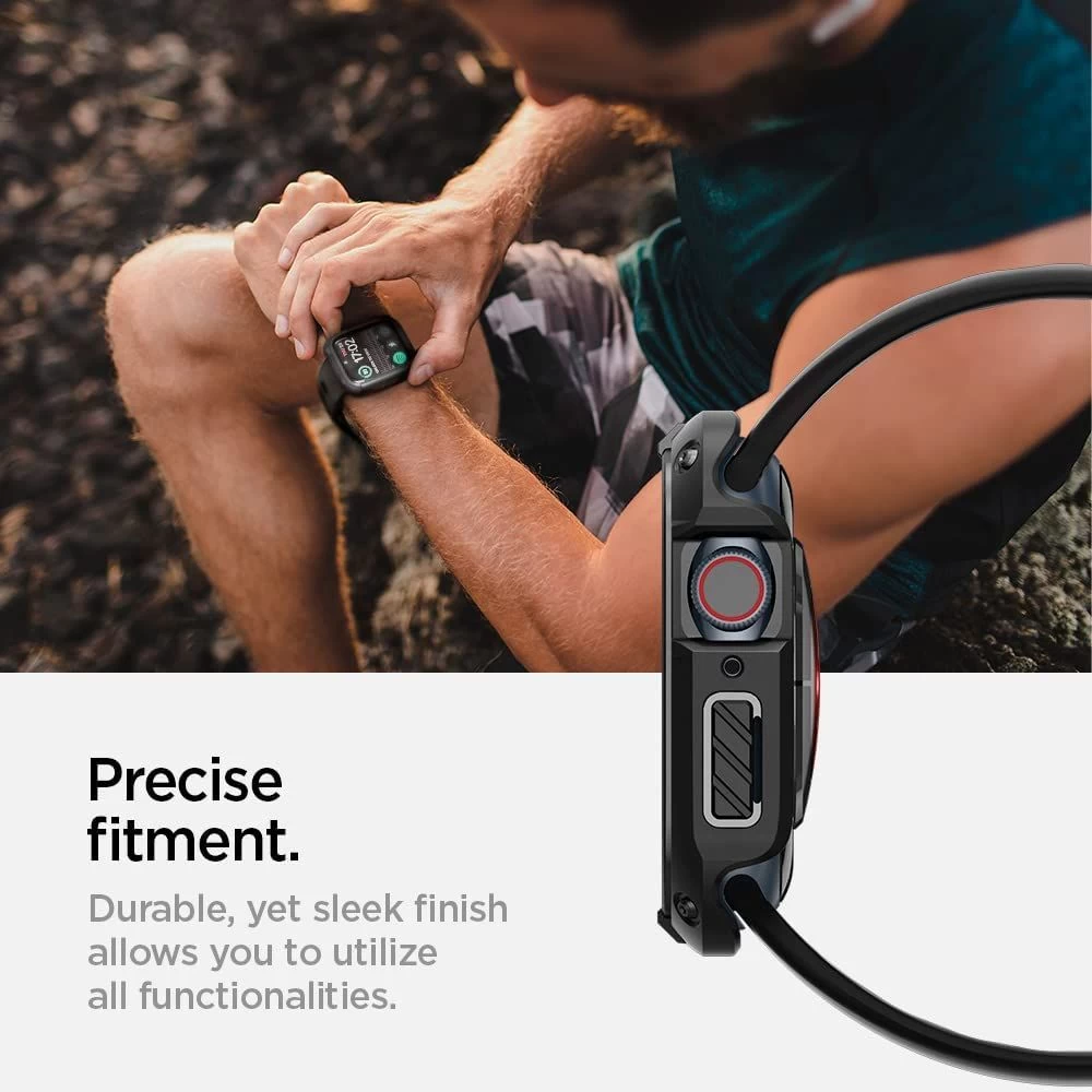 Apple Watch 7 phone case black SPIGEN TOUGH ARMOR (45mm)