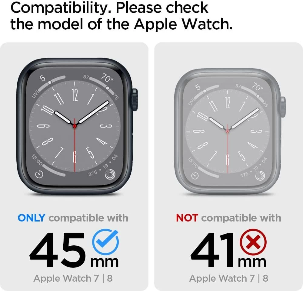 Apple Watch 7 phone case black SPIGEN TOUGH ARMOR (45mm)