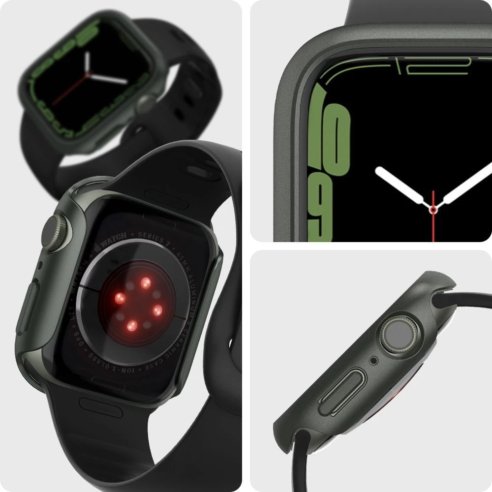Apple Watch 7 phone case green SPIGEN THIN FIT (45mm)