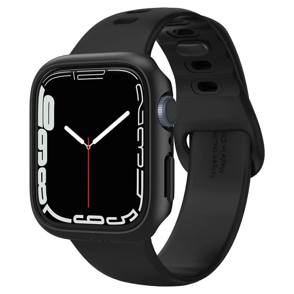 Apple Watch 7 phone case black SPIGEN THIN FIT (45mm)