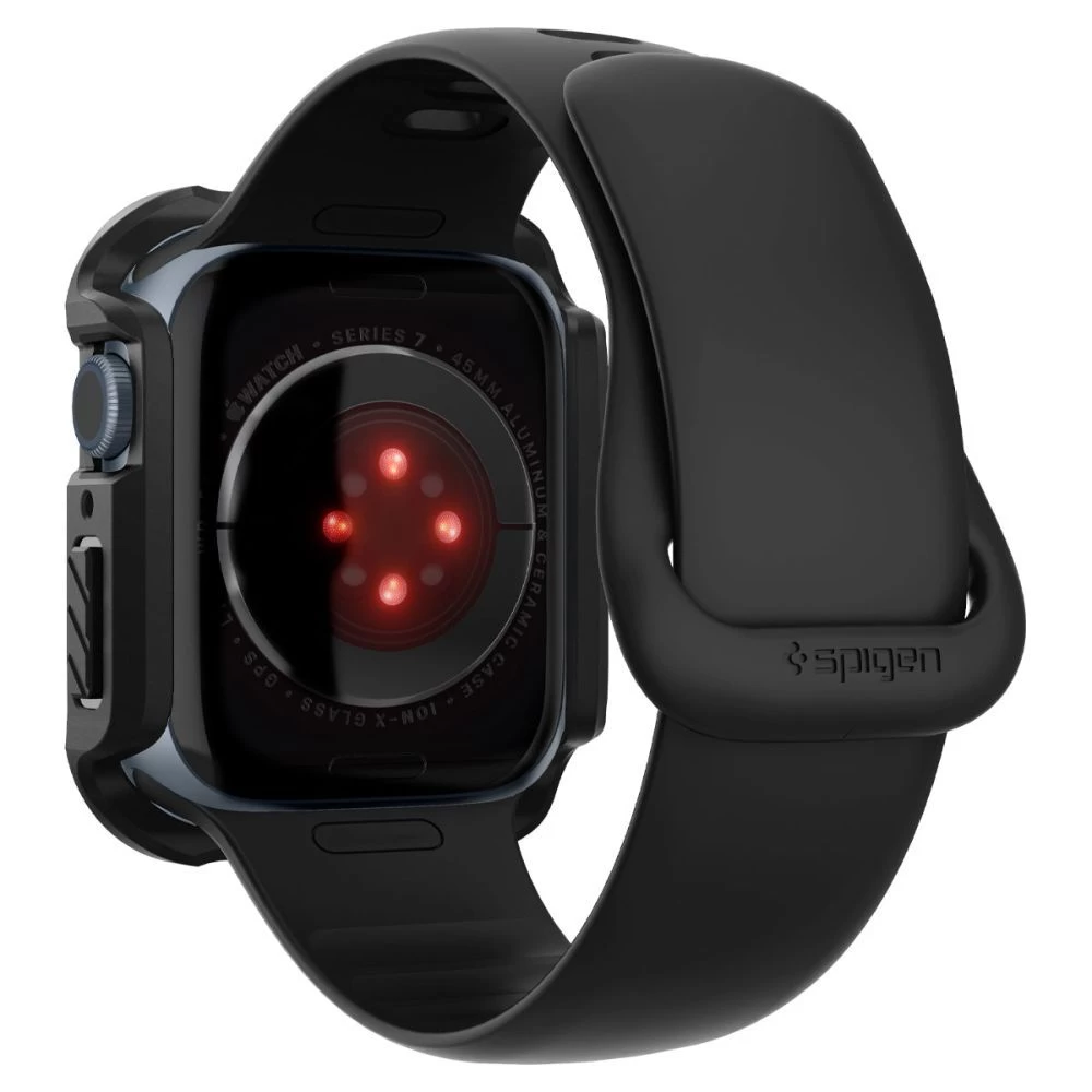 Apple Watch 7 phone case black SPIGEN TOUGH ARMOR (45mm)
