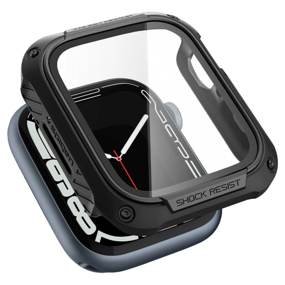 Apple Watch 7 phone case black SPIGEN TOUGH ARMOR (45mm)