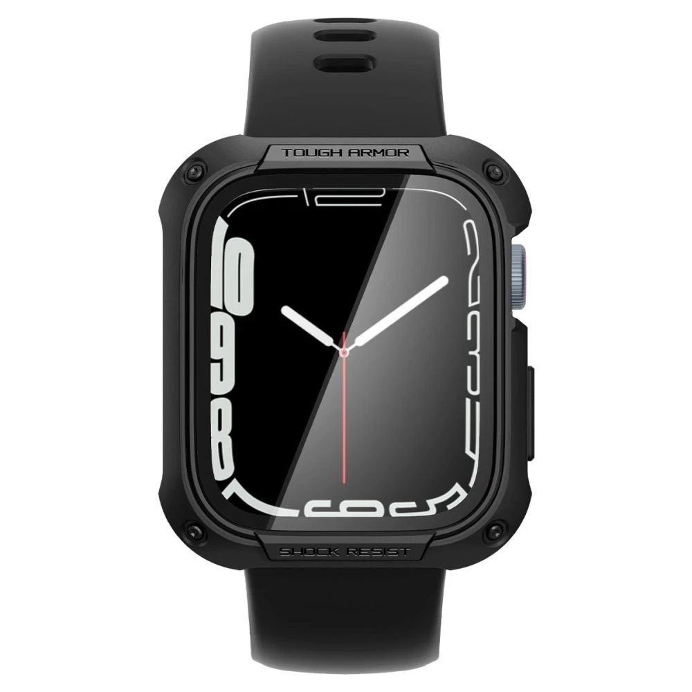 Apple Watch 7 phone case black SPIGEN TOUGH ARMOR (45mm)