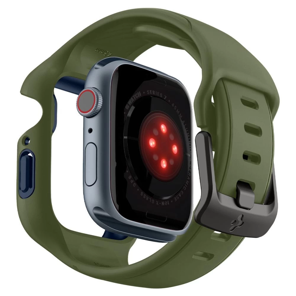 Apple Watch 7 phone case green SPIGEN LIQUID AIR ”PRO” (45mm)