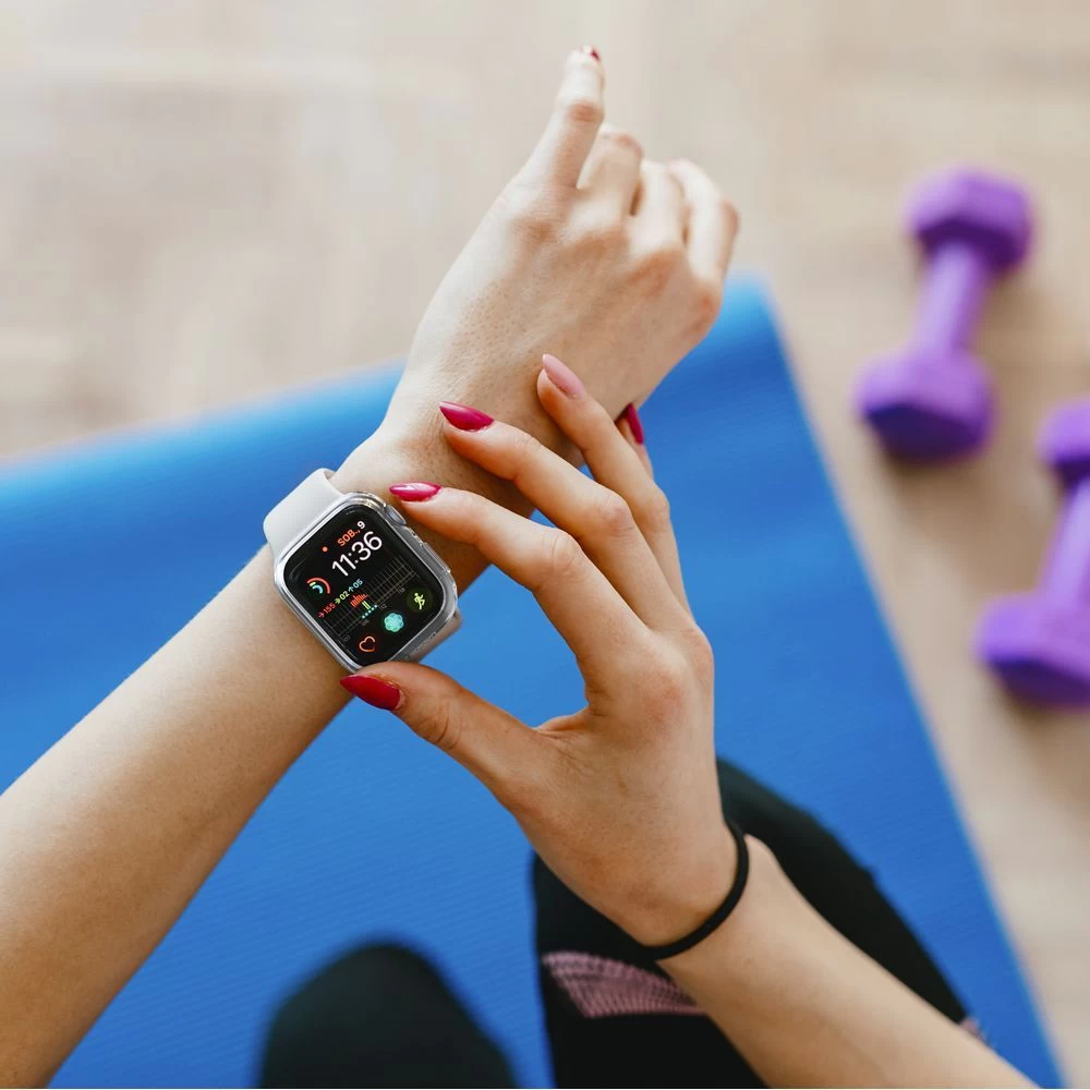 Apple Watch 8 telefoni ümbris läbipaistev SPIGEN THIN FIT (45mm)