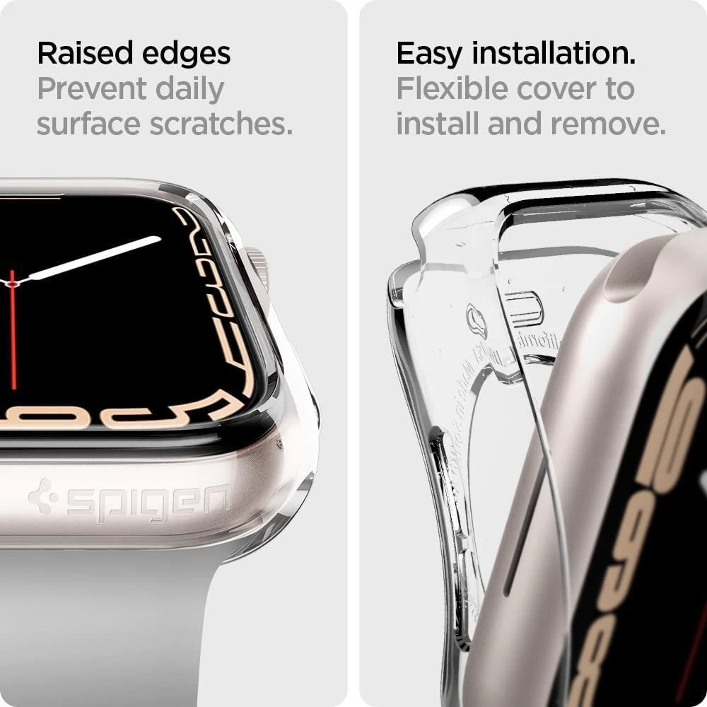 Apple Watch 8 telefoni ümbris läbipaistev SPIGEN LIQUID CRYSTAL (44/45mm)