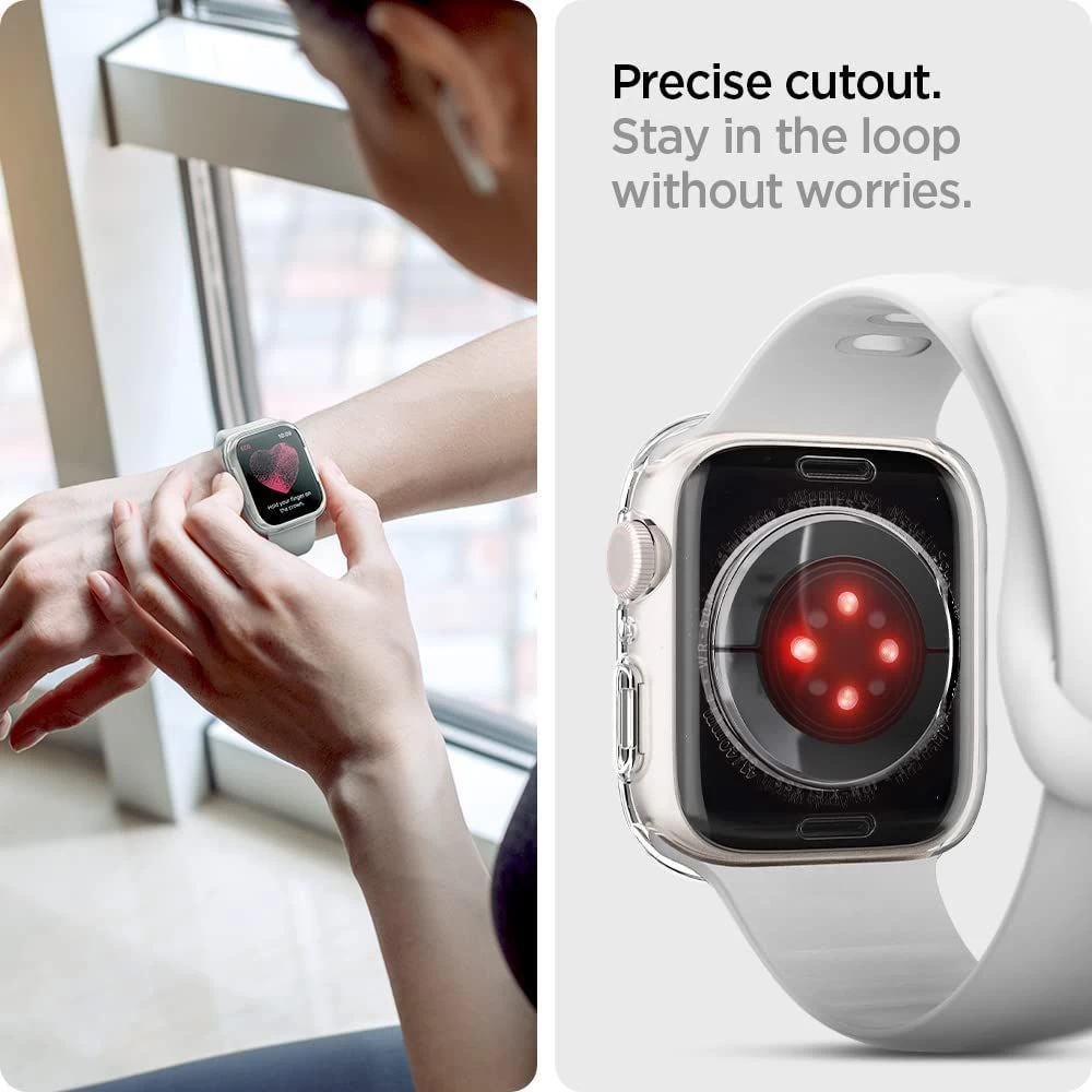 Apple Watch 8 telefoni ümbris läbipaistev SPIGEN LIQUID CRYSTAL (44/45mm)