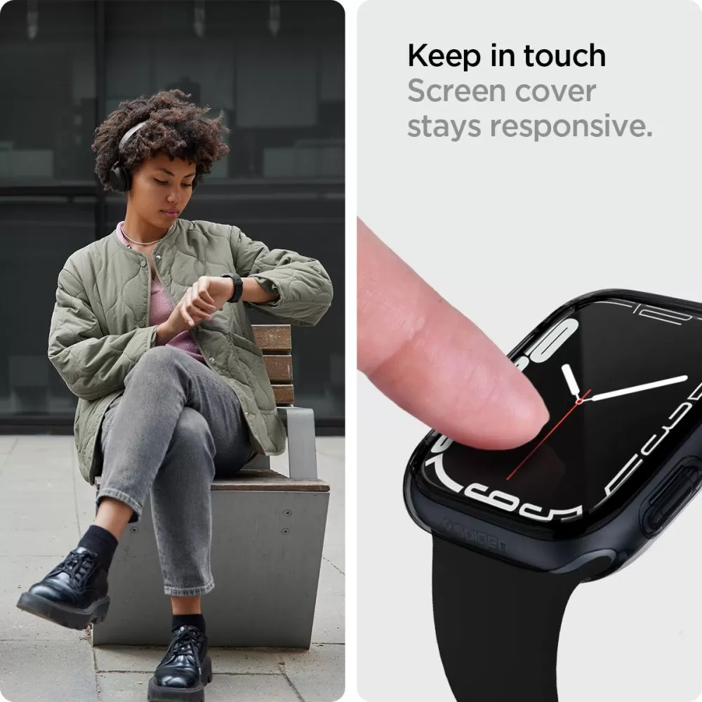 Apple Watch 8 telefoni ümbris läbipaistev SPIGEN ULTRA HYBRID (45 MM)