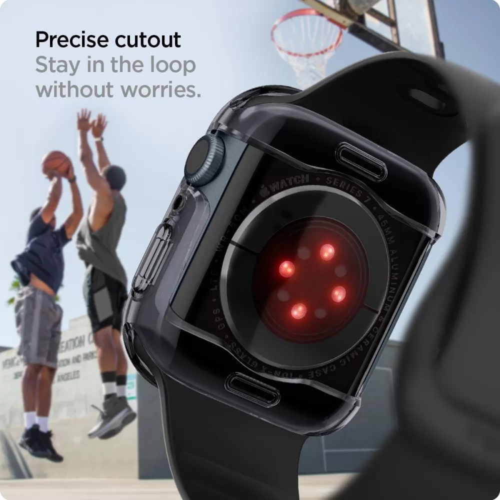 Apple Watch 8 telefoni ümbris läbipaistev SPIGEN ULTRA HYBRID (45 MM)