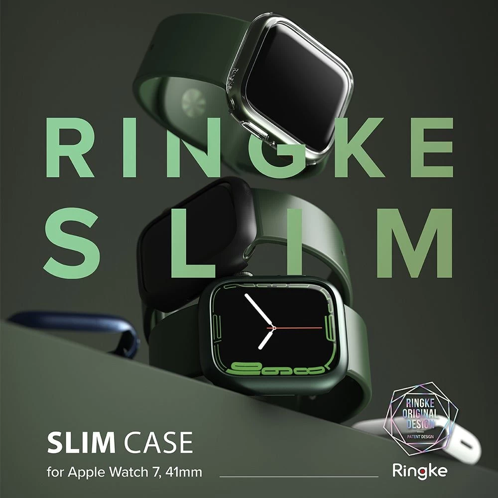 Apple Watch 8 telefoni ümbris läbipaistev sinine RINGKE Slim 2-pack (41mm)