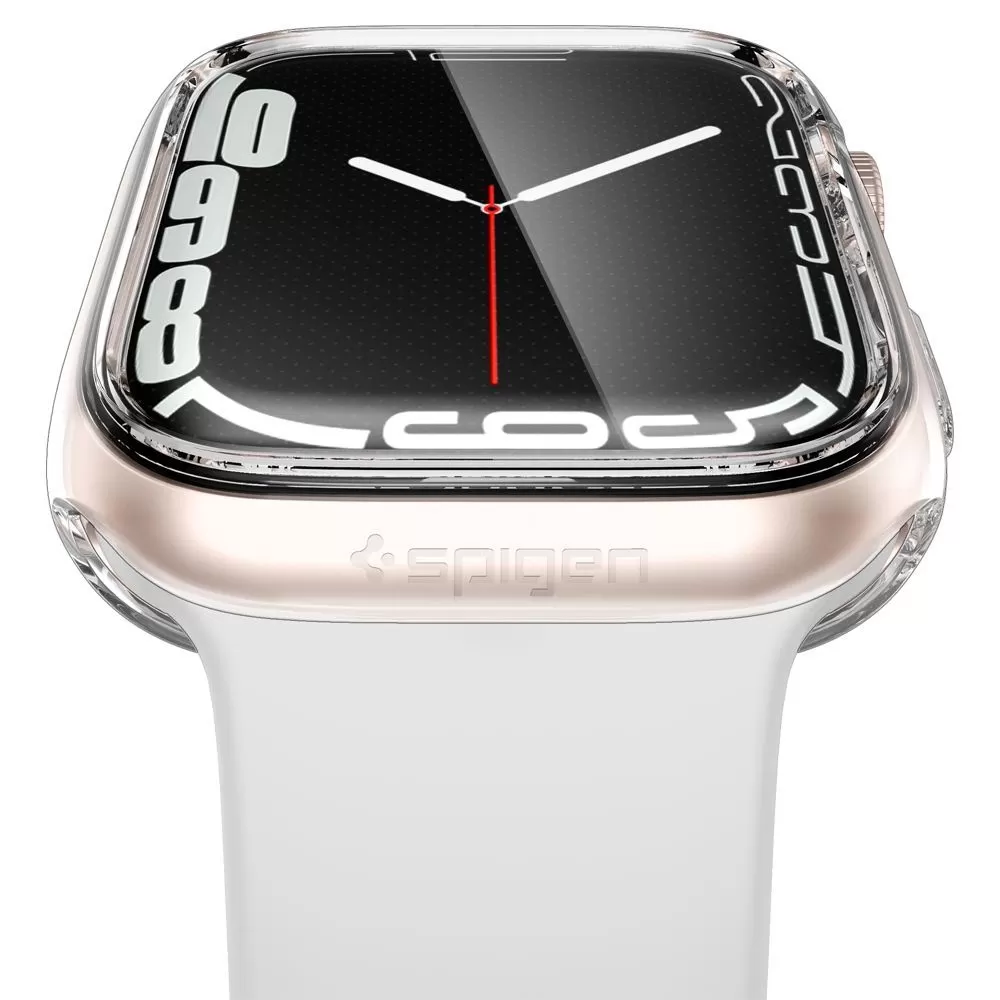 Apple Watch 8 suojakuori, suojakotelo läpinäkyvä SPIGEN ULTRA HYBRID (45 MM)
