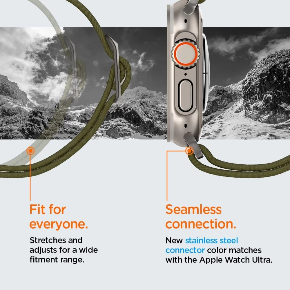 Apple Watch SE siksniņa zaļš SPIGEN FIT LITE ULTRA (42 / 44 45 49 MM)