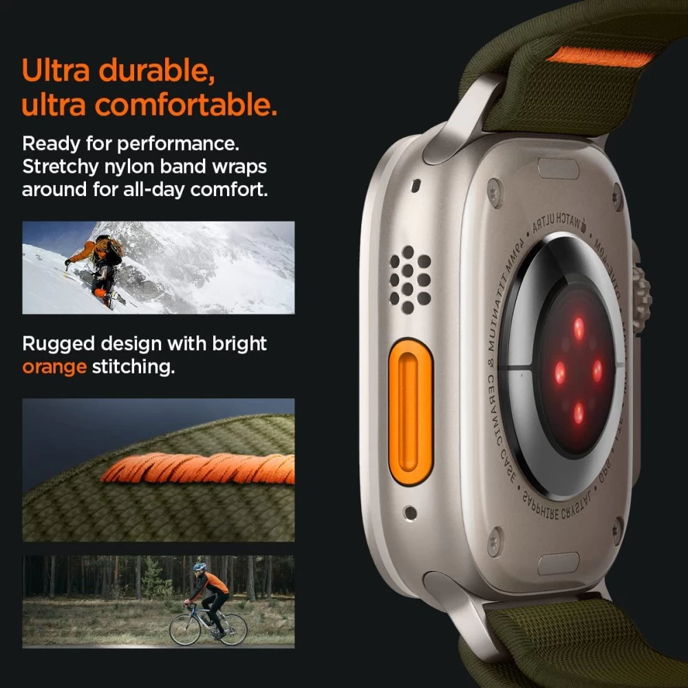 Apple Watch SE siksniņa zaļš SPIGEN FIT LITE ULTRA (42 / 44 45 49 MM)