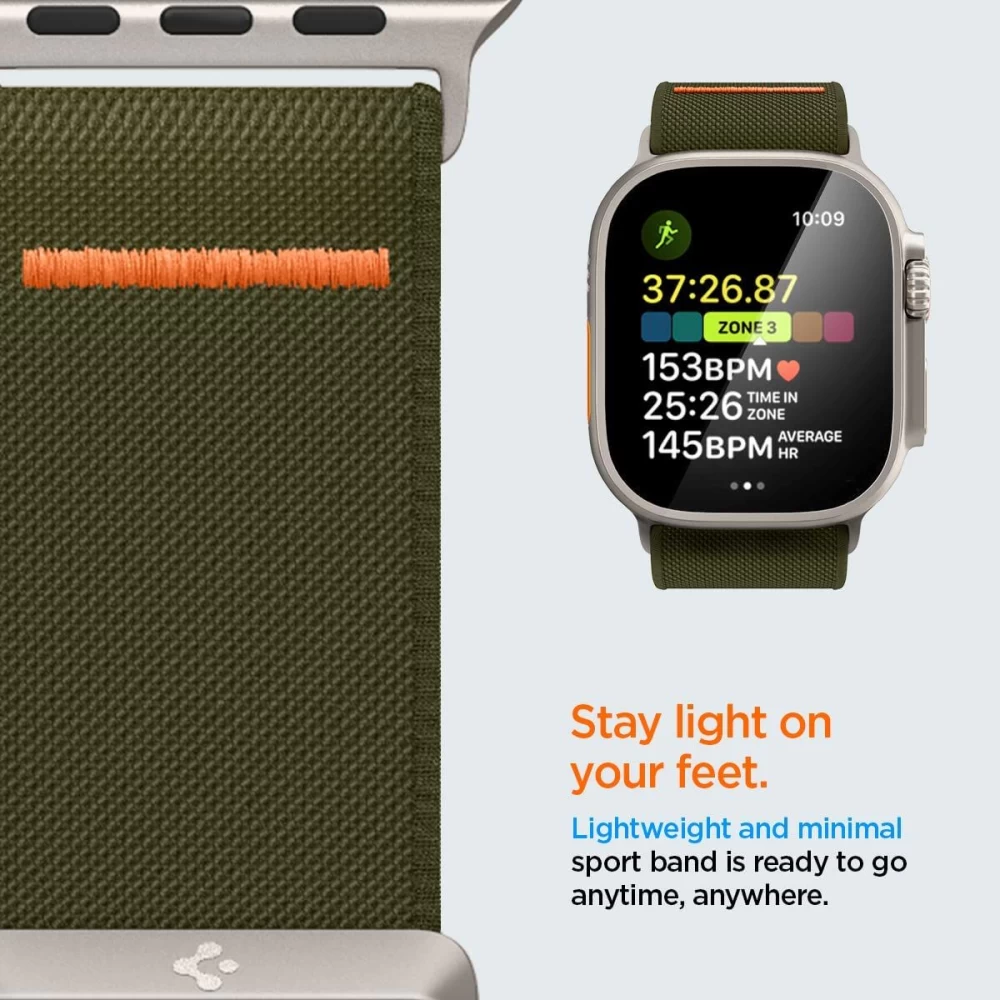 Apple Watch SE siksniņa zaļš SPIGEN FIT LITE ULTRA (42 / 44 45 49 MM)