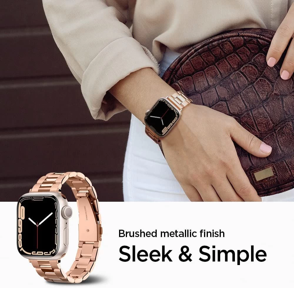 Apple Watch SE siksniņa rozā zelta SPIGEN MODERN FIT BAND (38/40/41mm)