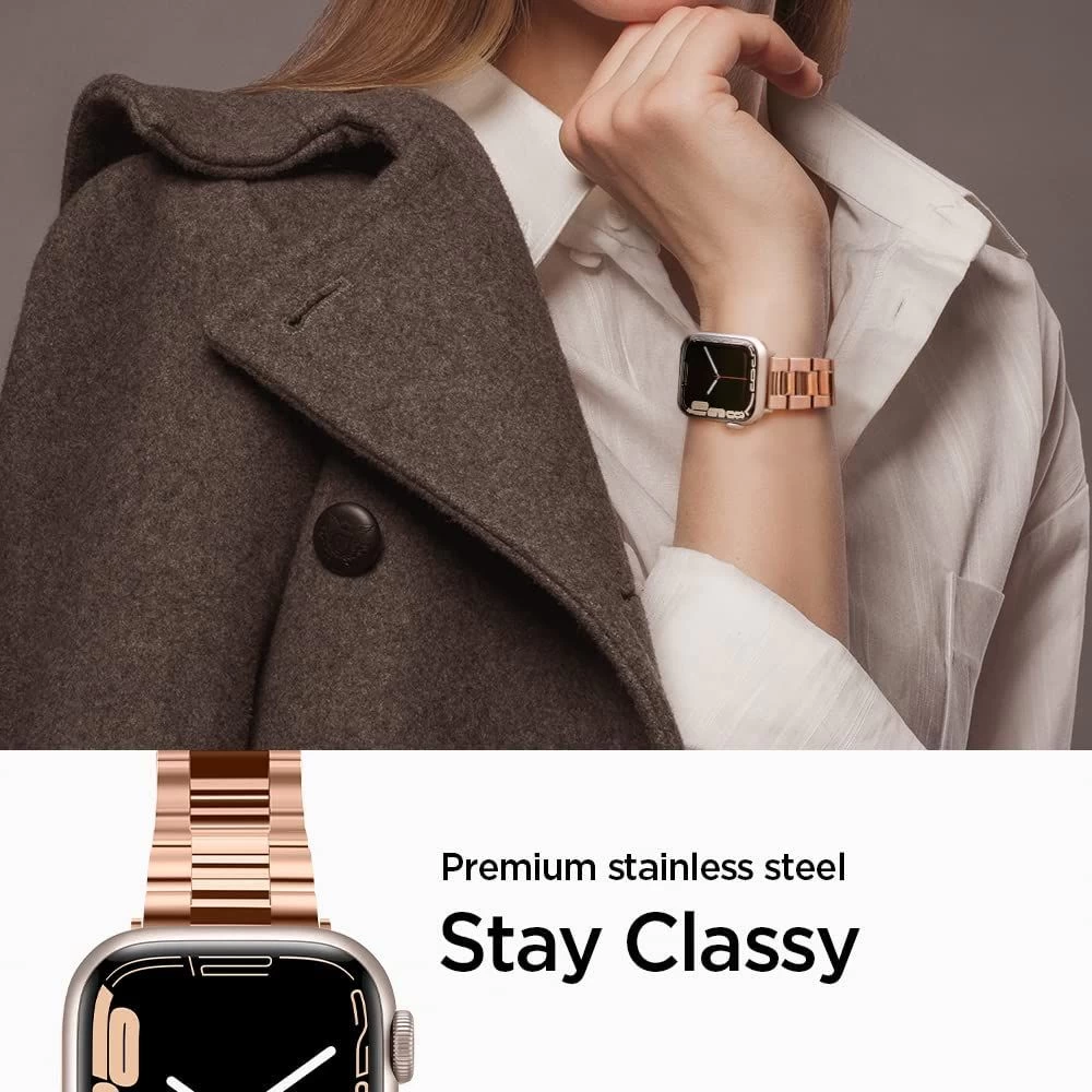 Apple Watch SE siksniņa rozā zelta SPIGEN MODERN FIT BAND (38/40/41mm)