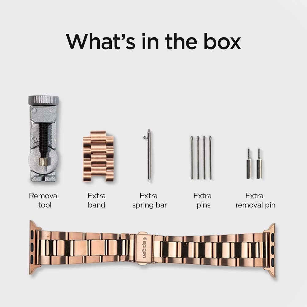Apple Watch SE siksniņa rozā zelta SPIGEN MODERN FIT BAND (38/40/41mm)