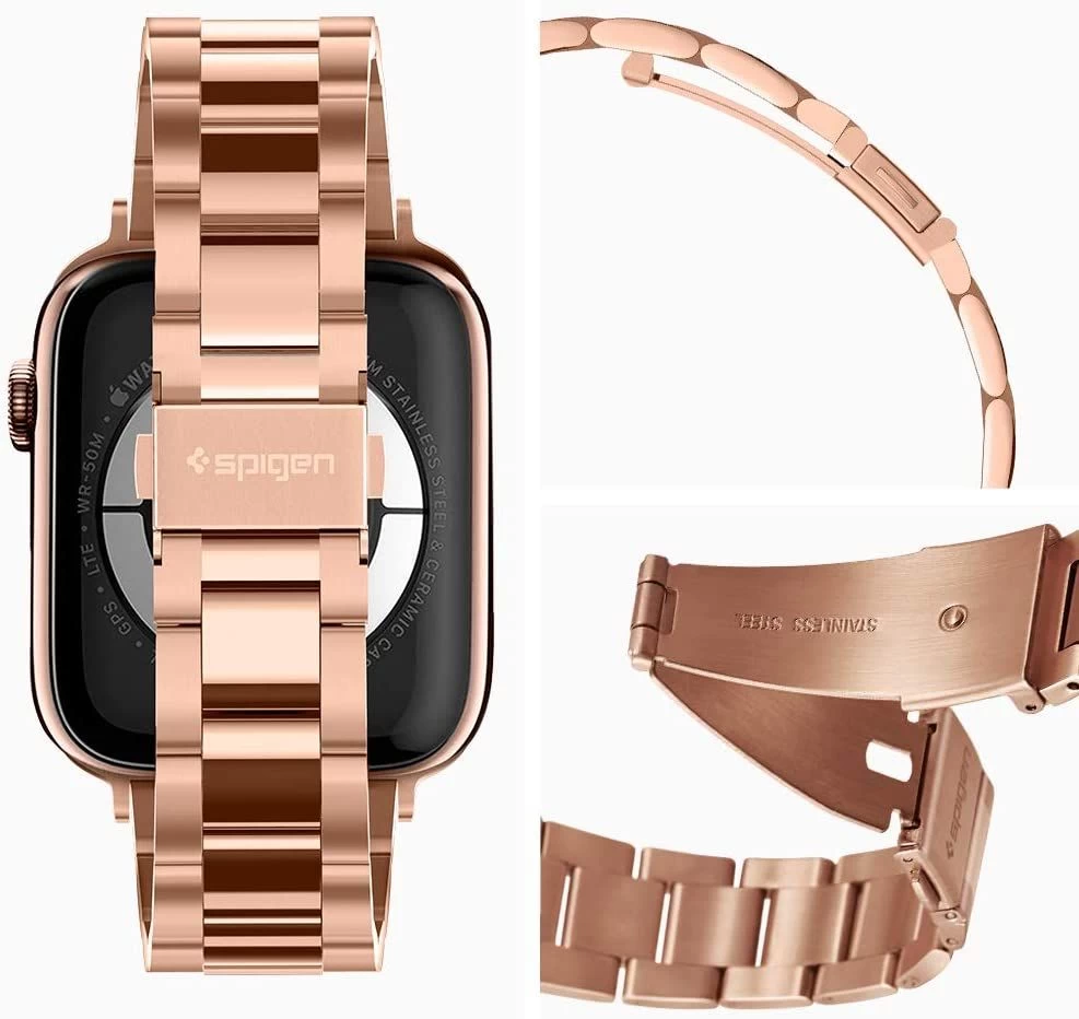 Apple Watch SE siksniņa rozā zelta SPIGEN MODERN FIT BAND (38/40/41mm)