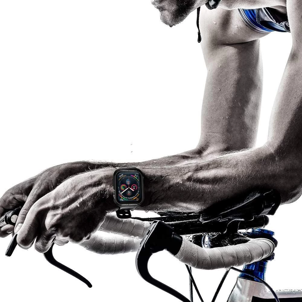 Apple Watch SE telefoni ümbris must SPIGEN RUGGED ARMOR (44/45mm)