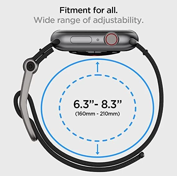 Apple Watch SE siksniņa melns SPIGEN DURAPRO FLEX (42/44/45/49mm)