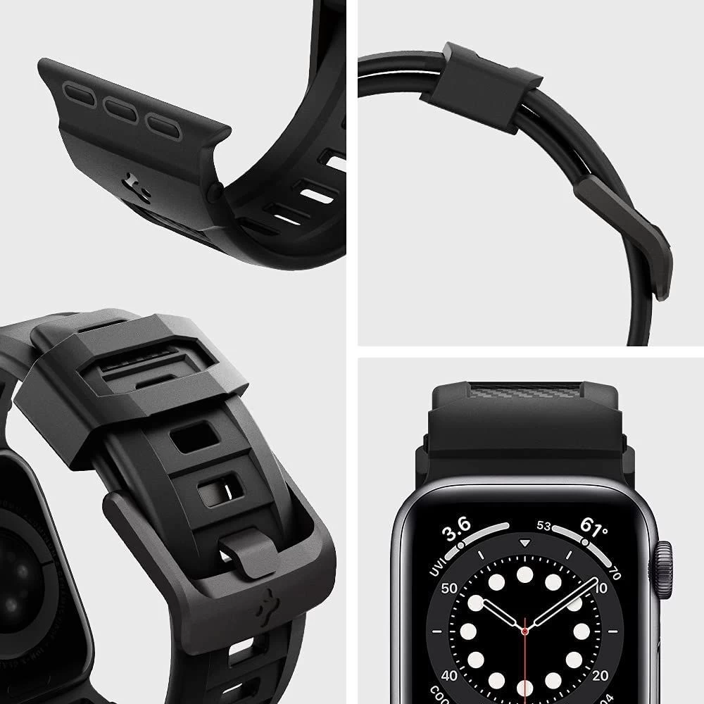 Apple Watch SE siksniņa melns SPIGEN RUGGED BAND (38/40/41mm)