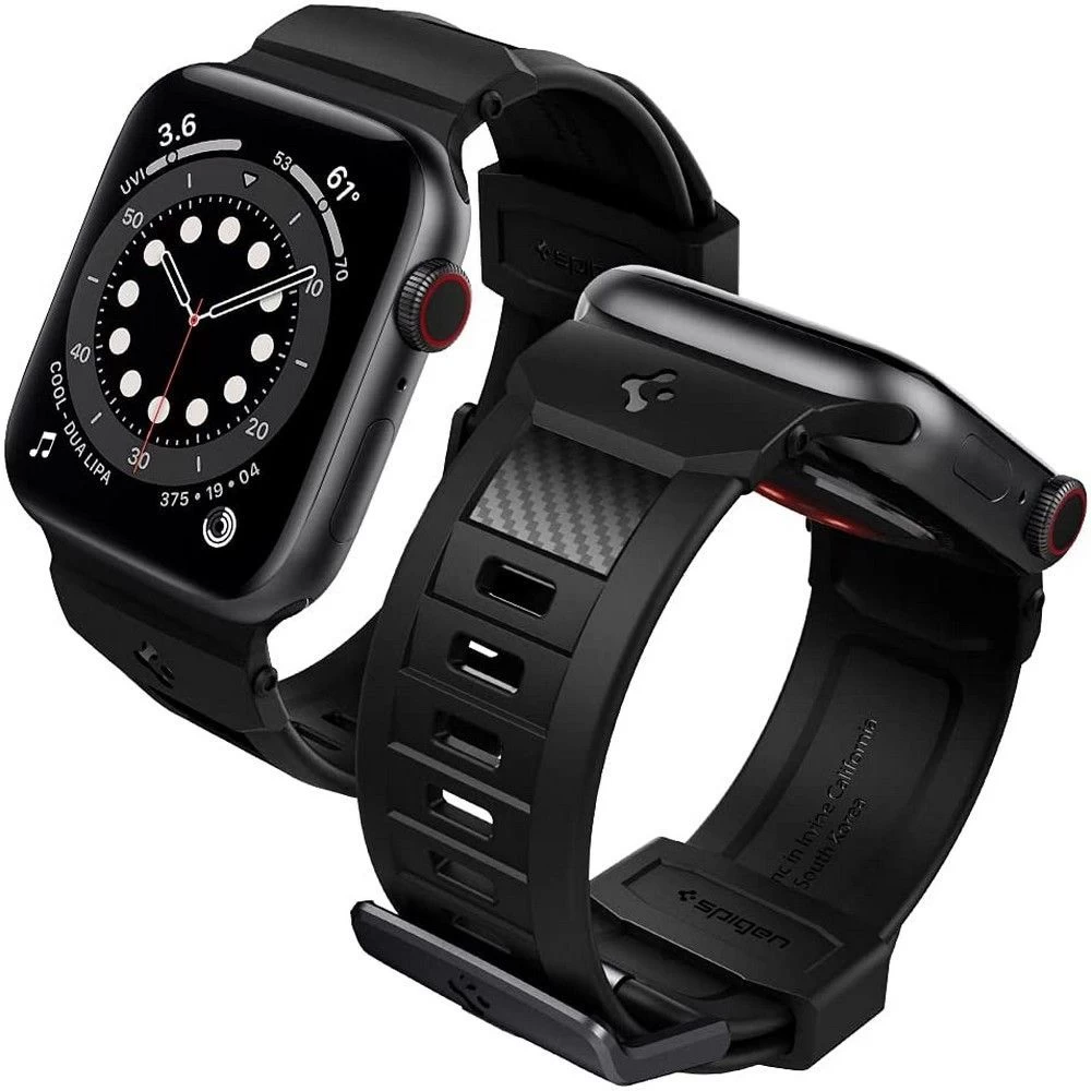 Apple Watch SE siksniņa melns SPIGEN RUGGED BAND (38/40/41mm)