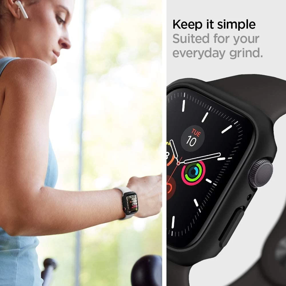 Apple Watch SE telefoni ümbris must SPIGEN THIN FIT (44MM)