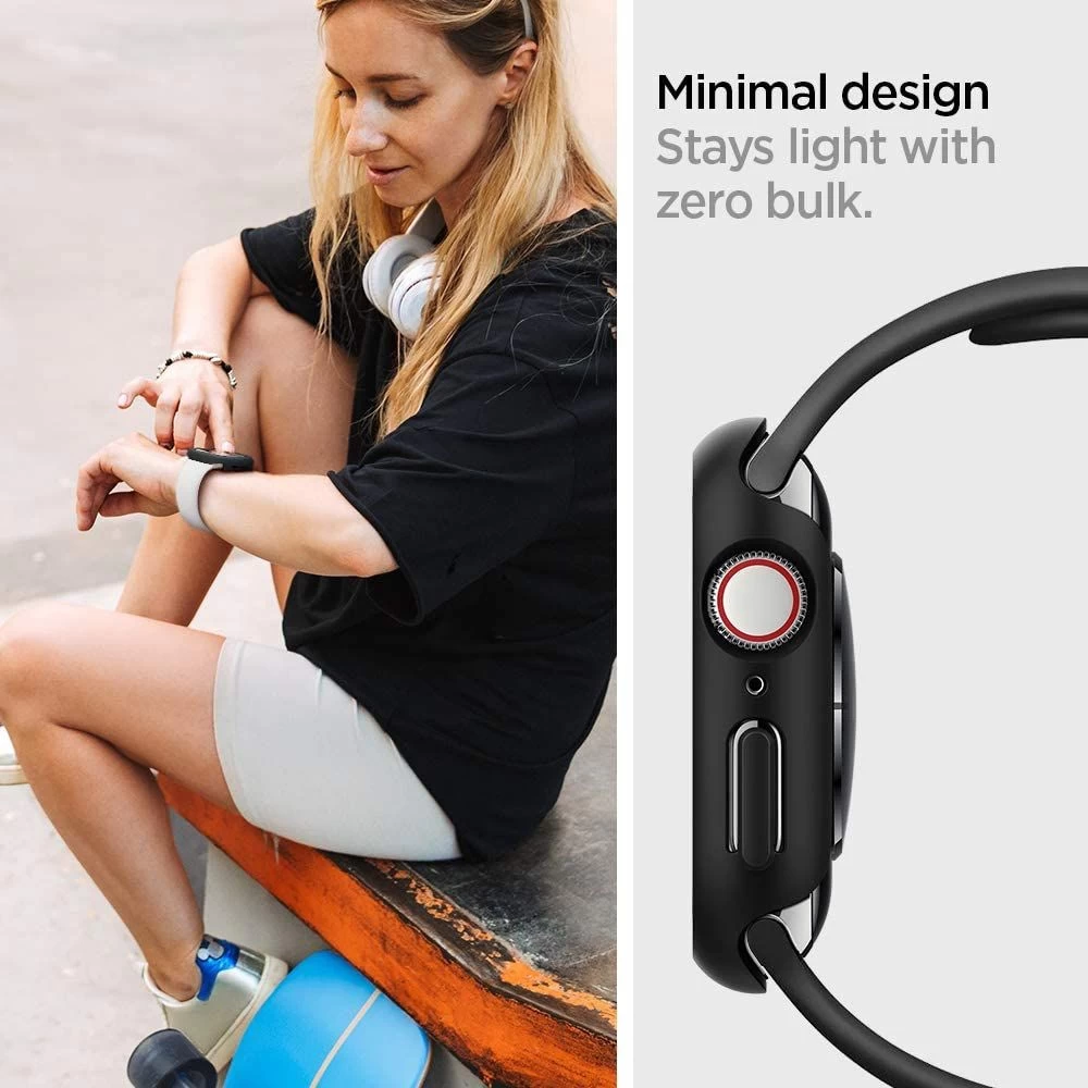 Apple Watch SE telefoni ümbris must SPIGEN THIN FIT (44MM)