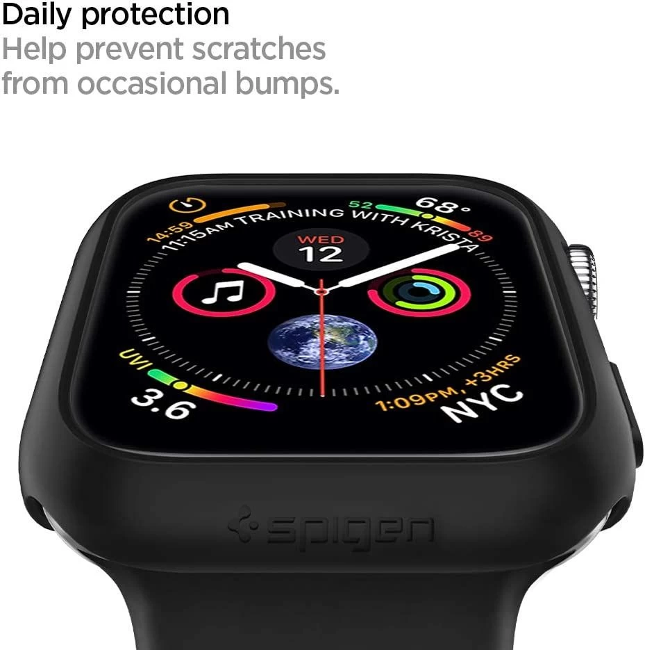 Apple Watch SE telefoni ümbris must SPIGEN THIN FIT (44MM)