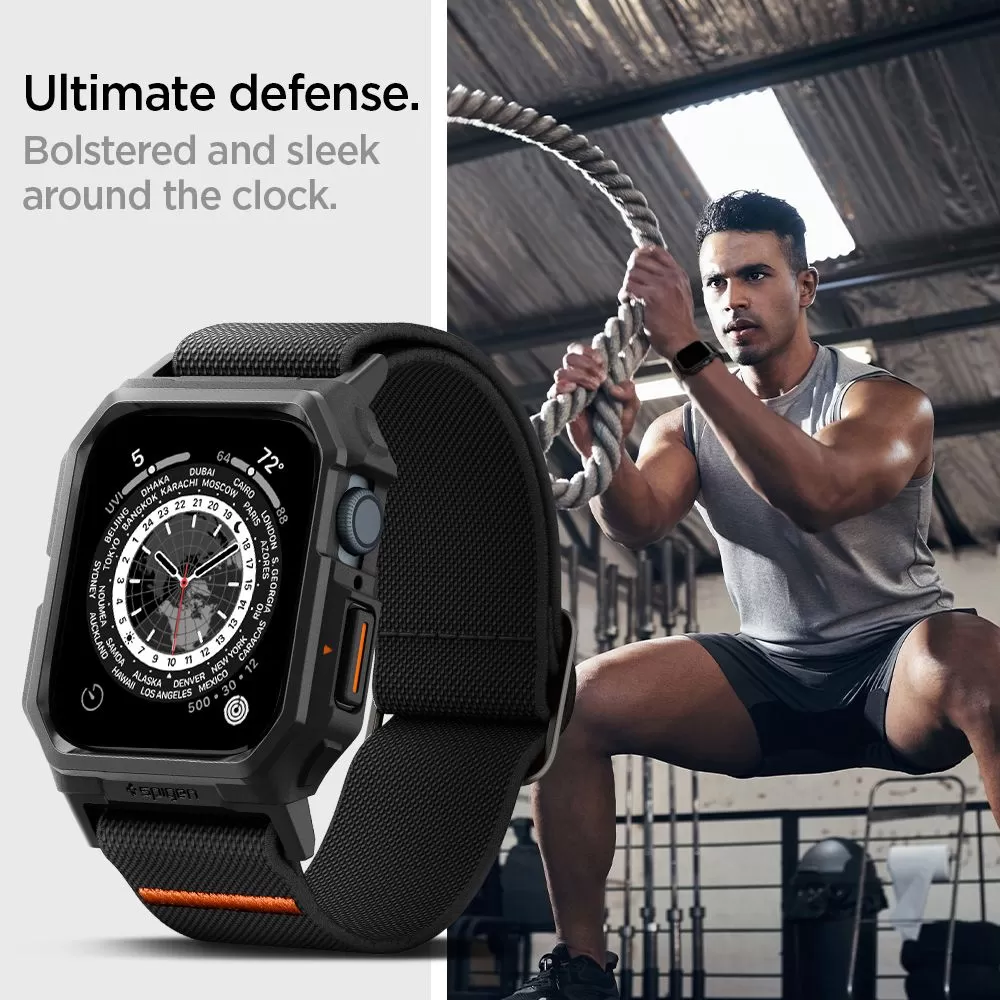 Apple Watch SE siksniņa melns SPIGEN LITE FIT ”PRO” (44 / 45 MM)