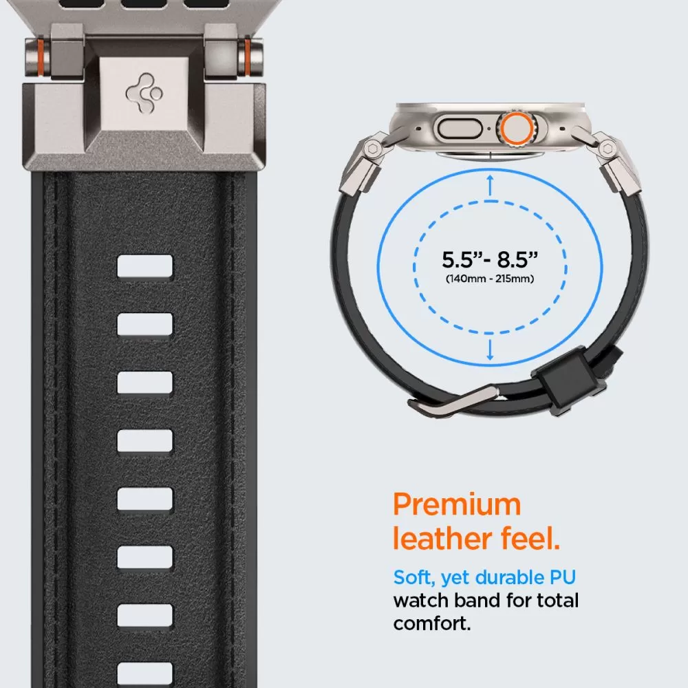 Apple Watch SE siksniņa melns SPIGEN DURAPRO ARMOR PU (42 / 44 45 49 MM)