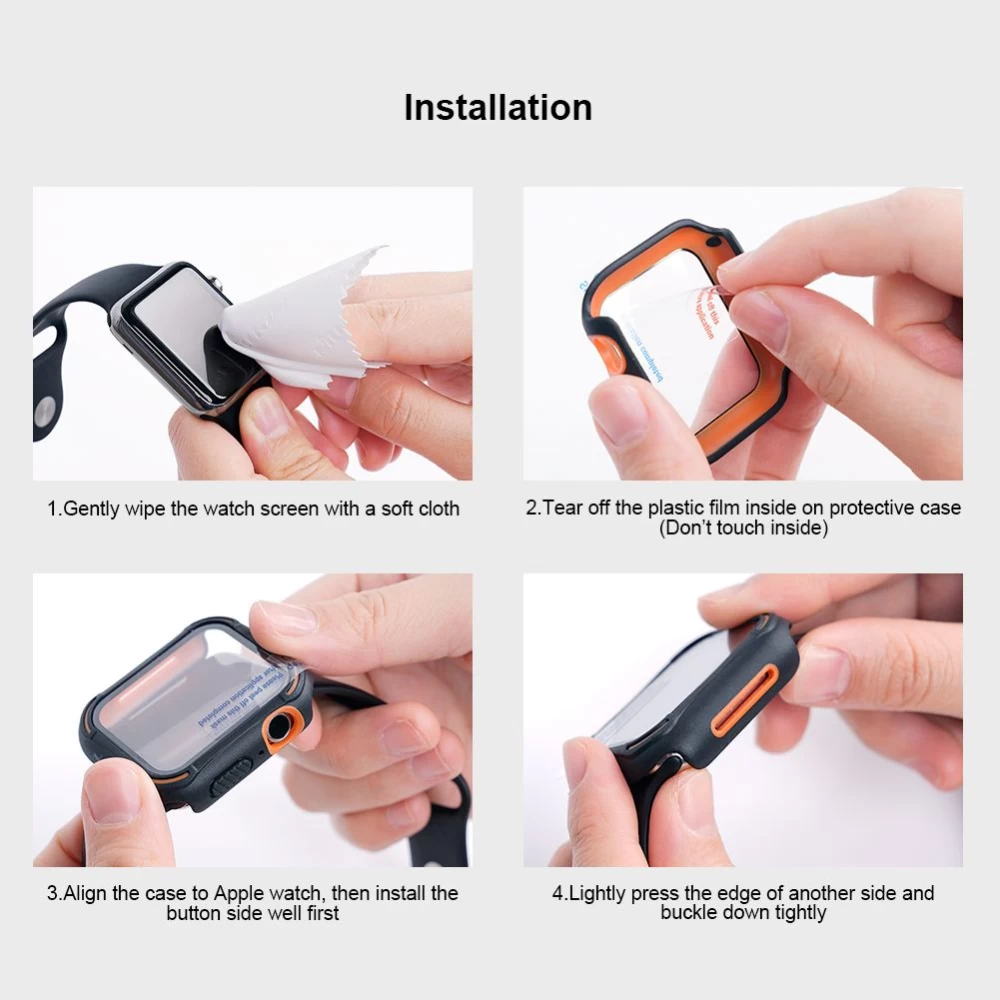 Apple Watch SE phone case gray Nillkin CrashBumper  40mm