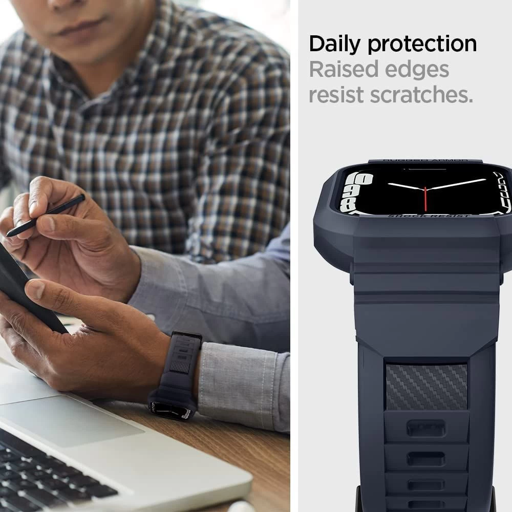Apple Watch SE siksniņa pelēks SPIGEN RUGGED ARMOR ”PRO” (44/45mm)